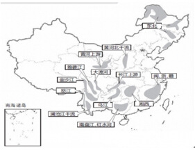 �҇�ʮ����ˮ늻��طֲ��D